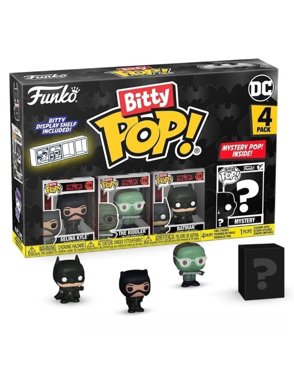 Funko Bitty Pop Batman 85th Anniversary Selina Kyle & Riddler 4 Figure Pack